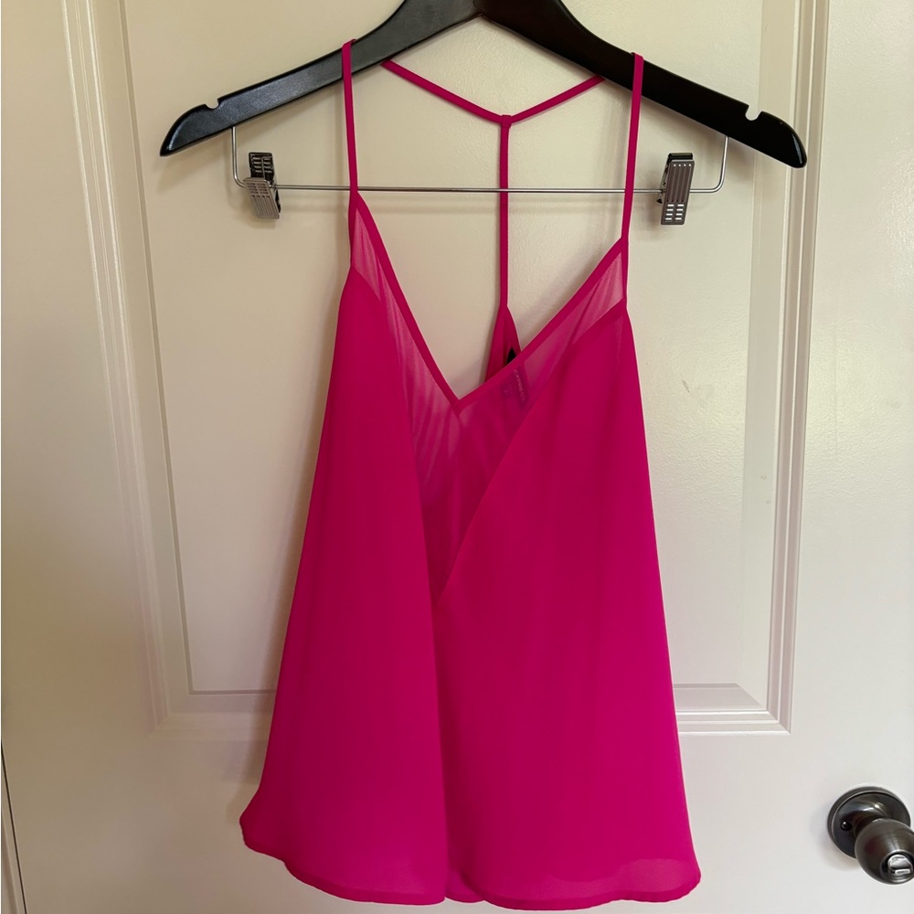 Express Hot Pink V-neck Cami